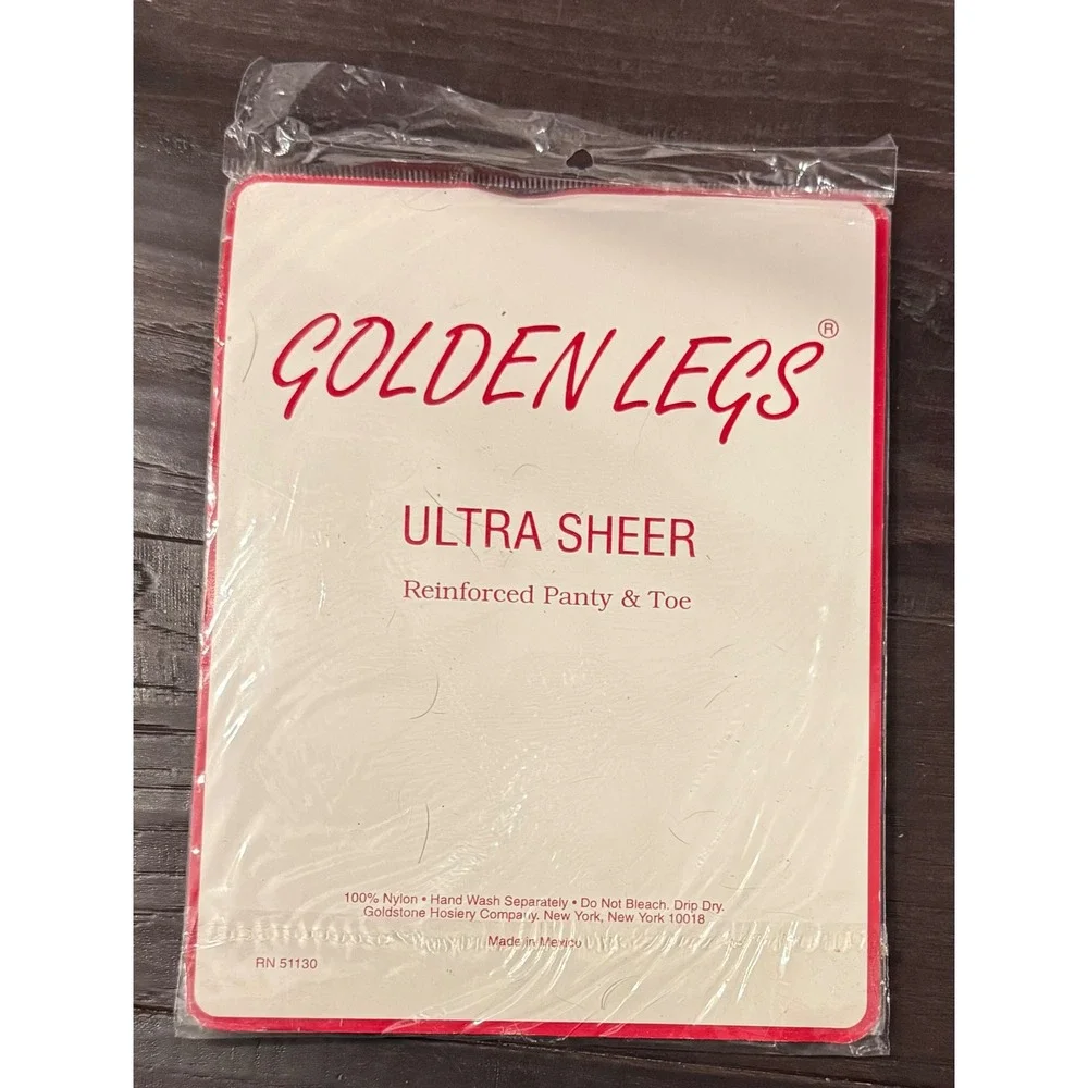 Golden Legs Womens Queen Pantyhose Suntan Ultra Sheer Reinforced Panty Toe NEW